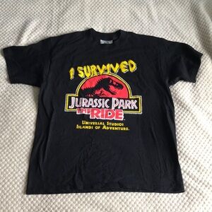 Universal Jurassic Park The Ride Vintage Official theme park T-Shirt 1998 Size M